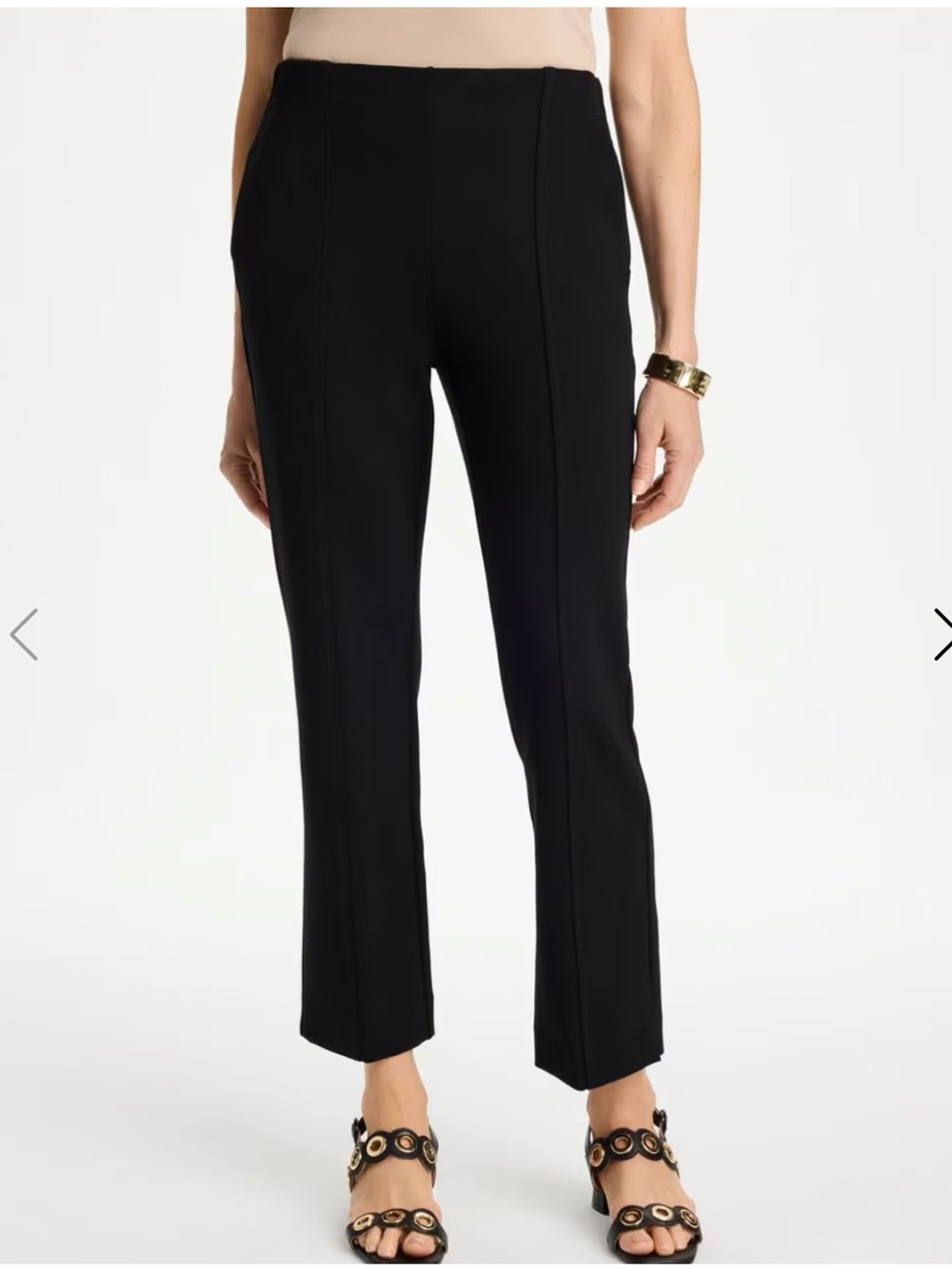 Chico's Black Ankle-Length Pants